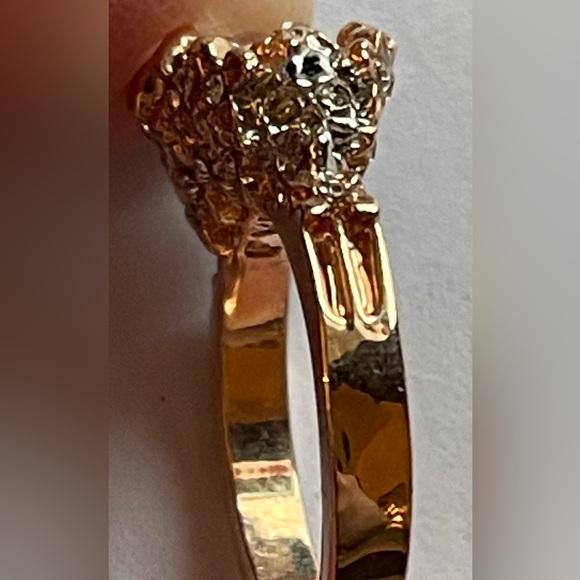 Evbea Rose Goldplated Skull Ring Size 6 - Picture 7 of 11